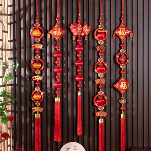 新年装饰挂件2026马年新款锦鲤柿子串春节过年客厅入户门喜庆挂饰