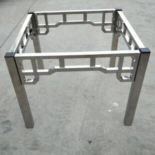 不锈钢桌腿支架瓷砖餐桌折叠桌架四方桌脚架岩板大理石八仙桌脚架