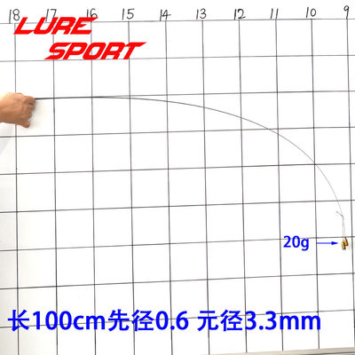 波腾实心碳素路亚竿61cm100cm台