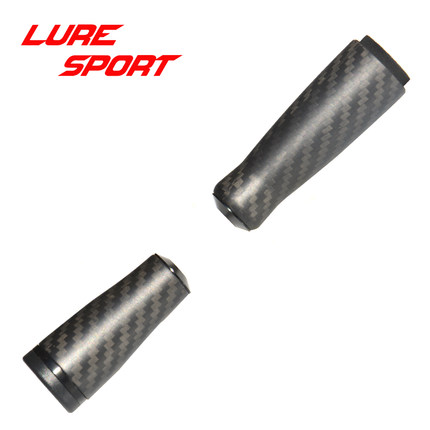 波腾3K斜纹哑光碳素握把76 53mm路亚竿铝圈后堵手柄鱼竿DIY配件