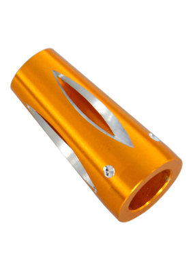 波腾路亚竿镂空铝前堵铝封金/红色装饰管船竿轮座改装配件鱼竿DIY