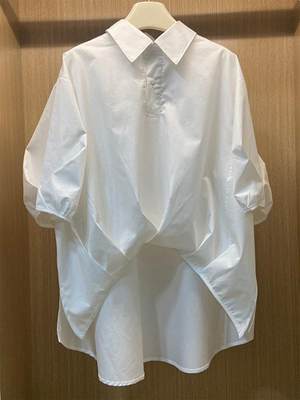 小众Polo领时尚短袖白衬衫