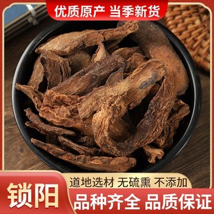 中药材锁阳500g包邮正品锁阳片打粉 另有肉苁蓉 淫羊藿茶 金锁阳