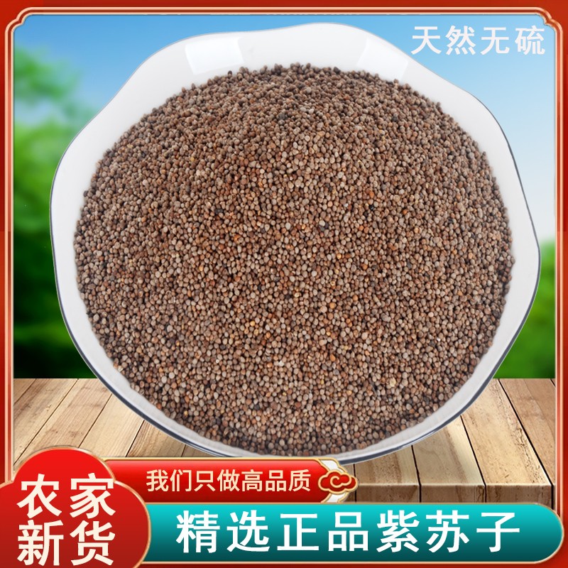 东北紫苏子 紫苏籽 铁苏子 黑苏子 中药材 紫苏子种子 新货500克
