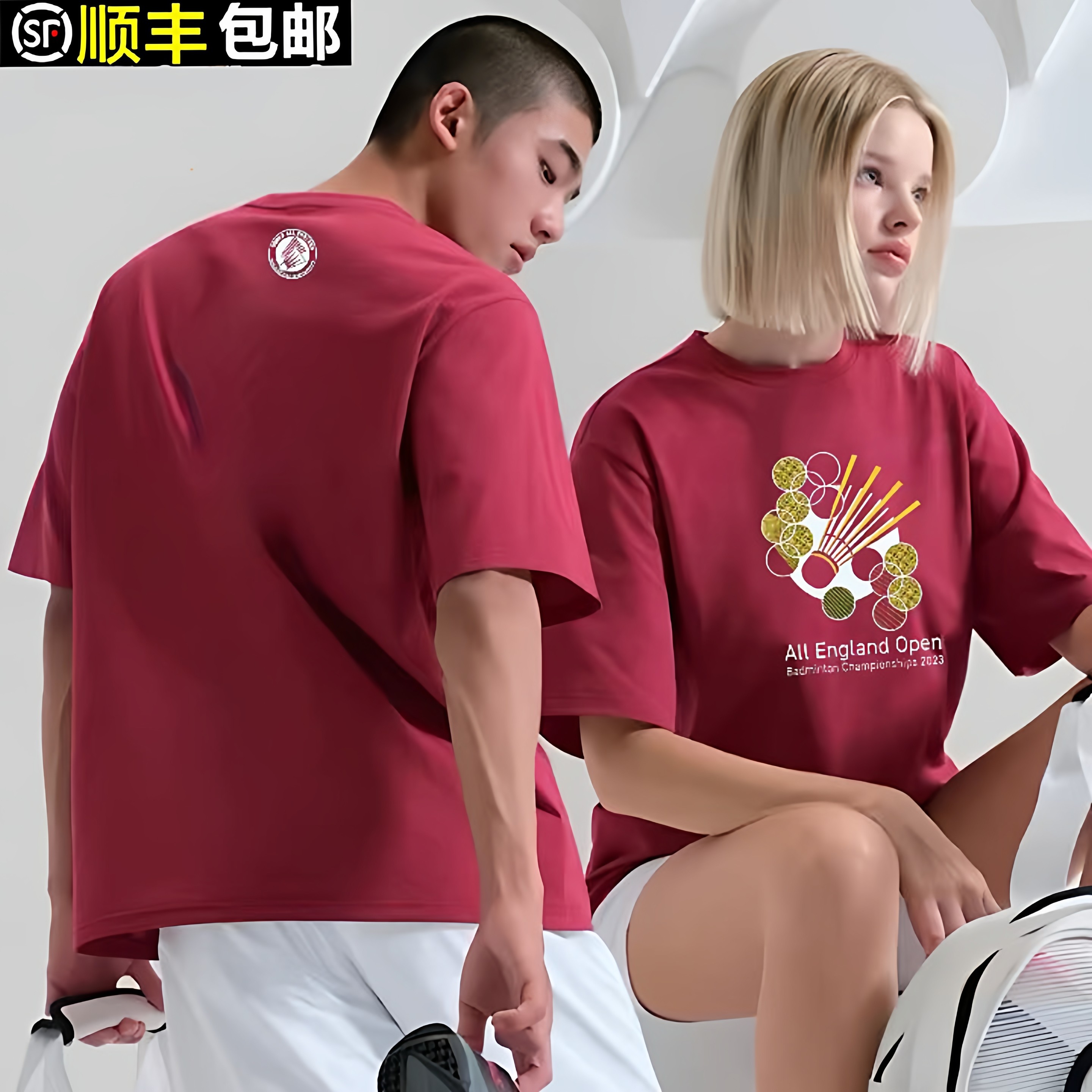 精致版羽毛球服裤子泰国全英赛文化衫速干短袖T恤女曼谷上衣定制