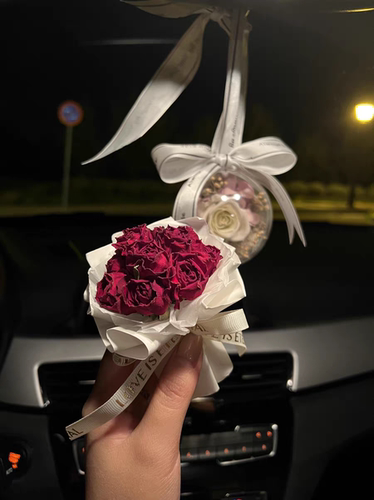 迷你玫瑰干花小花束节日生日婚礼
