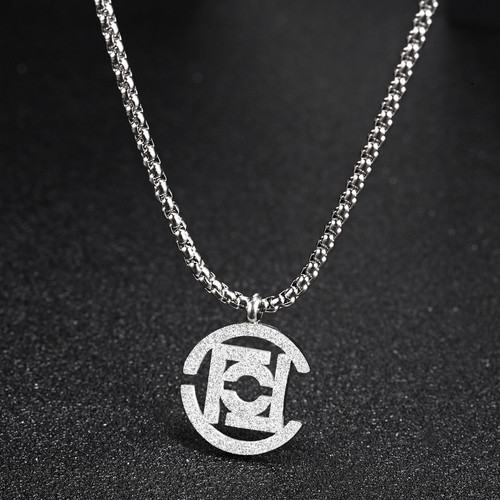 方圆潮牌联名款clot钛钢项链