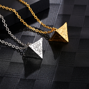 动漫周边游戏王千年神器武藤游戏千年积木项链男女钛钢吊坠毛衣链