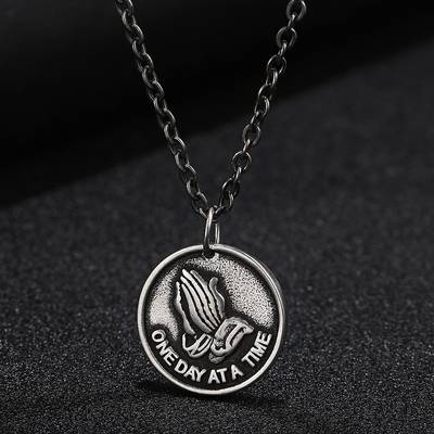 欧美祈祷之手项链饰品吊坠