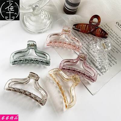 Simple ponytail hairpin bath plate hair grab clip Headwear