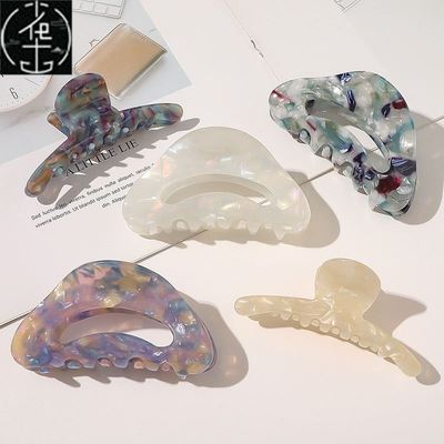 Vintage Hair Clips for Women Simple Claw Clip High Large Geo