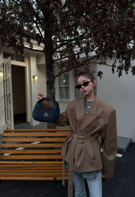 Miss家 2026新款韩版时尚百搭显瘦高级感系带气质百搭西装外套女