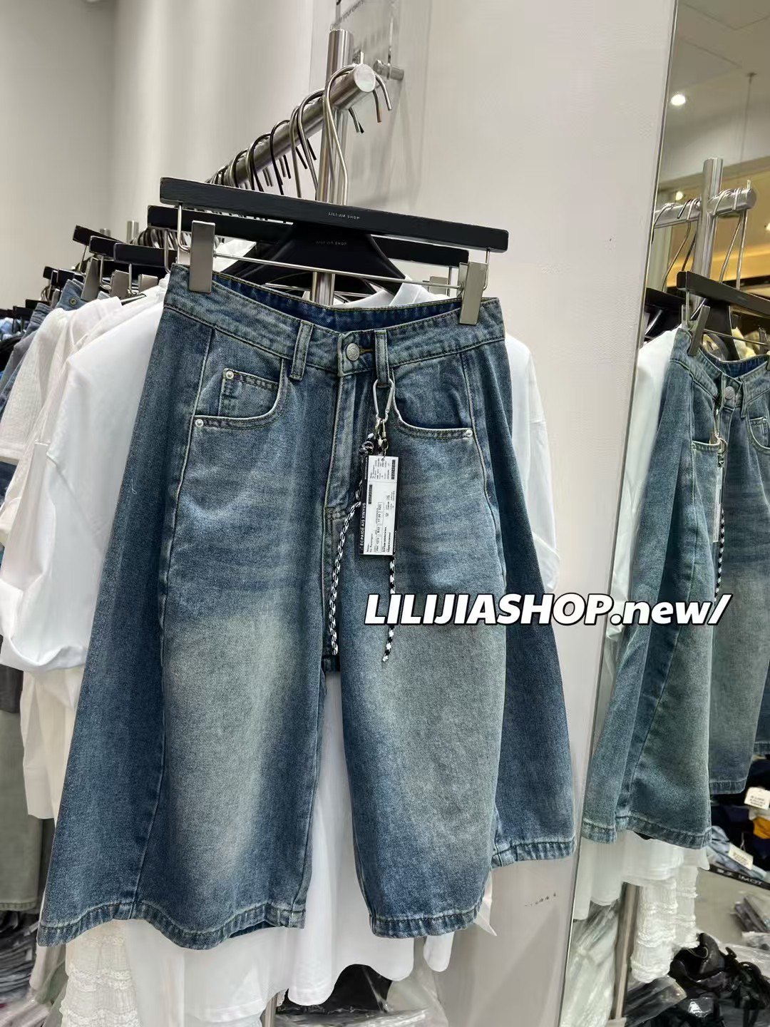 Miss家 2025年夏季新款韩版时尚百搭显瘦复古牛仔五分裤女短裤