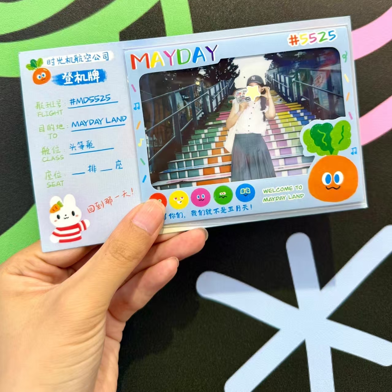 五月天MAYDAY周边小卡收纳展示