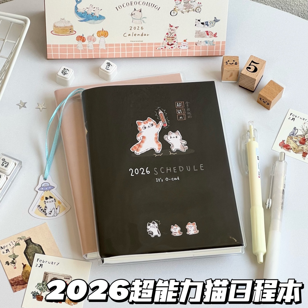 不理猫B6日程本学生记事手账本子