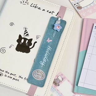 上新学生书本松紧绑带式笔插笔袋夹iPad手写笔防丢摔保护套收纳包