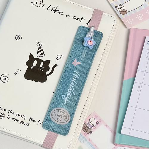 上新学生书本松紧绑带式笔插笔袋