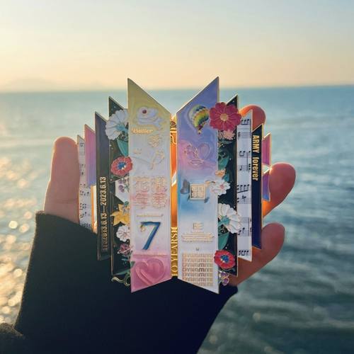 BTS防弹少年团十周年金属徽章