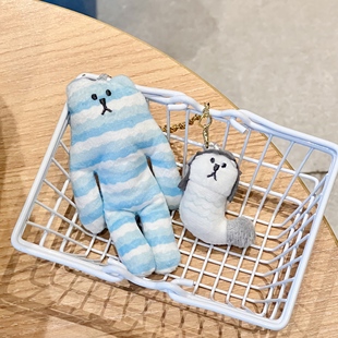 新加坡限定鱼尾狮毛绒玩偶挂件高颜值包包装饰公仔钥匙扣伴手礼