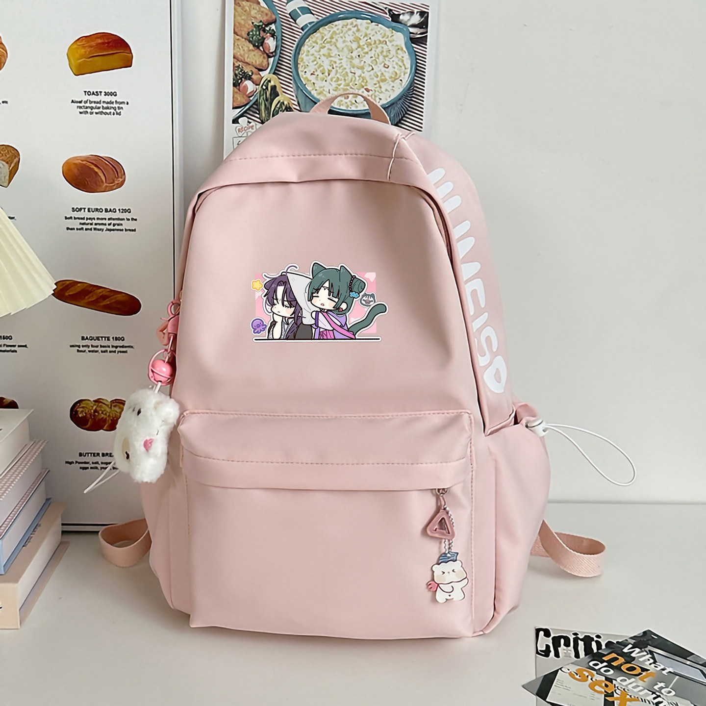 药物少女的呢喃猫猫书包双肩包中小学生大容量背包新款日系高颜值
