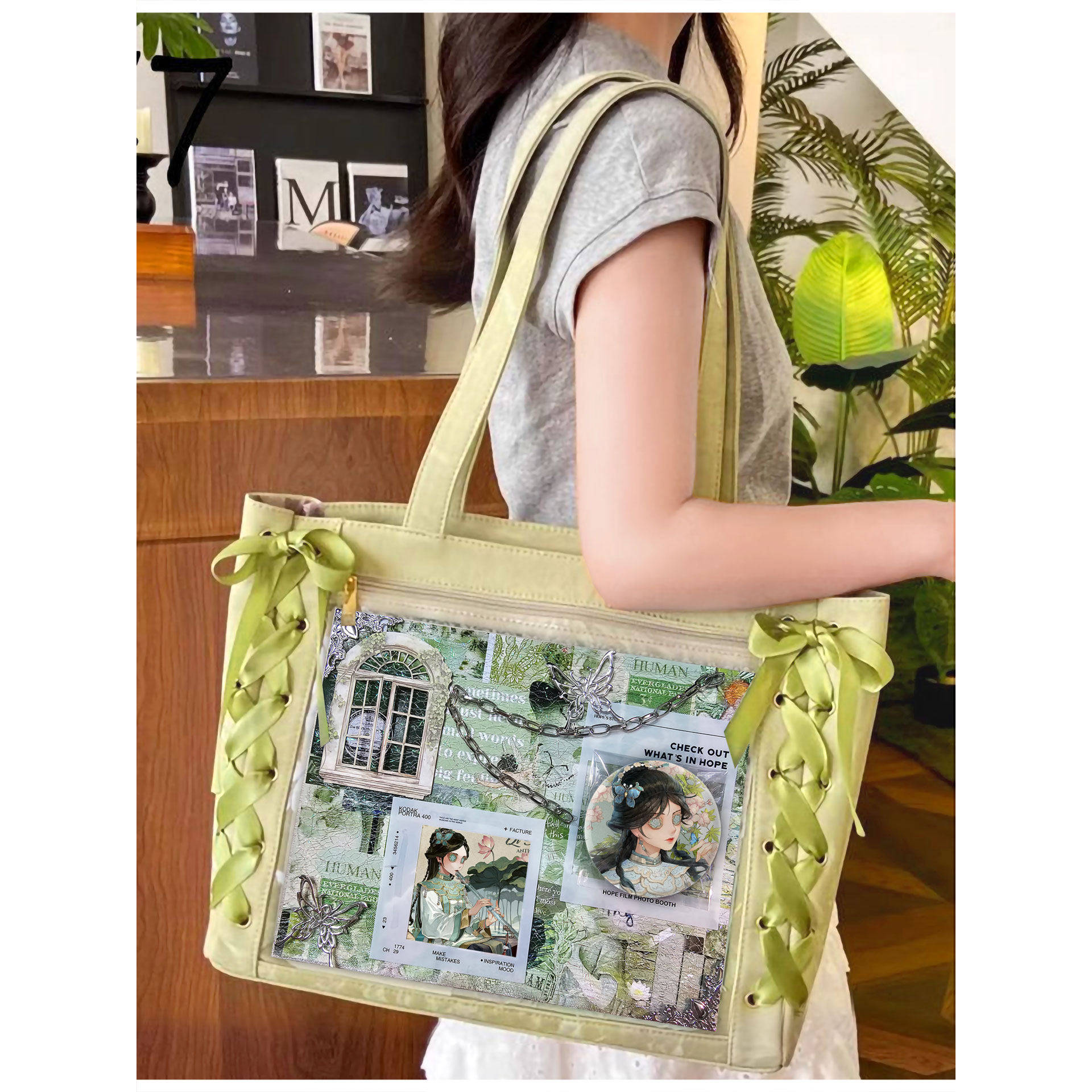 古董商戚十一第五人格吧唧谷子大容量单肩包痛包丝带痛学生二次元,箱包皮具/热销女包/男包,痛包,淘宝优惠券,粉丝福利购,淘宝优惠卷