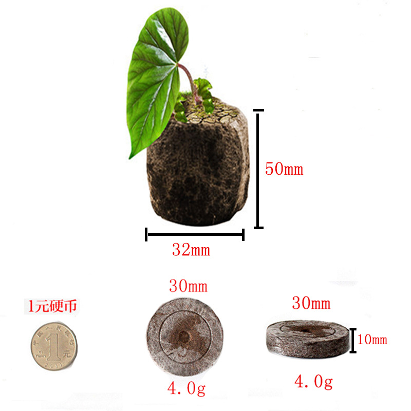 育苗块营养压缩块那威jiffy基质块泥炭块土壤介质带包装育苗块