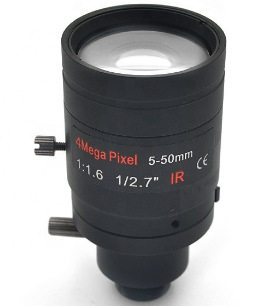 4MP 5-50mm M12接口 变焦高清网络镜头 创威视讯镜头 CW LENS