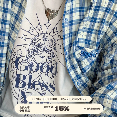 美好商店能接好运的天使T恤