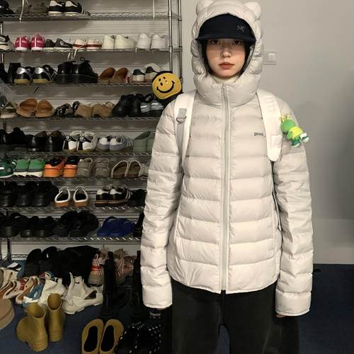 美好商店熊熊帽羽绒服