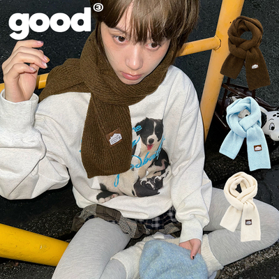 美好商店抽条针织围巾