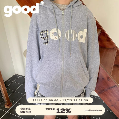美好商店贴布绣开衫卫衣