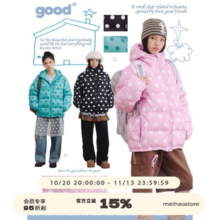 美好商店MeihaoStore「元气波波」温度与颜值同时在线波点羽绒服