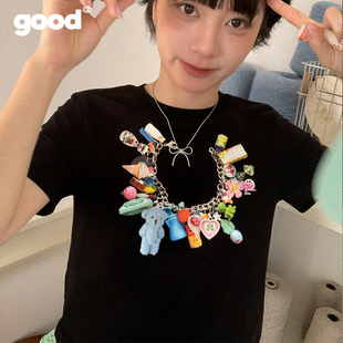 美好商店MeihaoStore立体彩色小熊手链基础小板型短袖