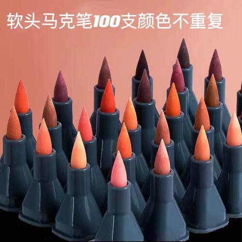动漫绘画油性涂鸦双头马克笔