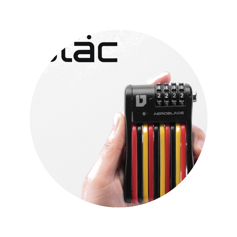 ulac优力密码折叠锁炫彩便携骑行