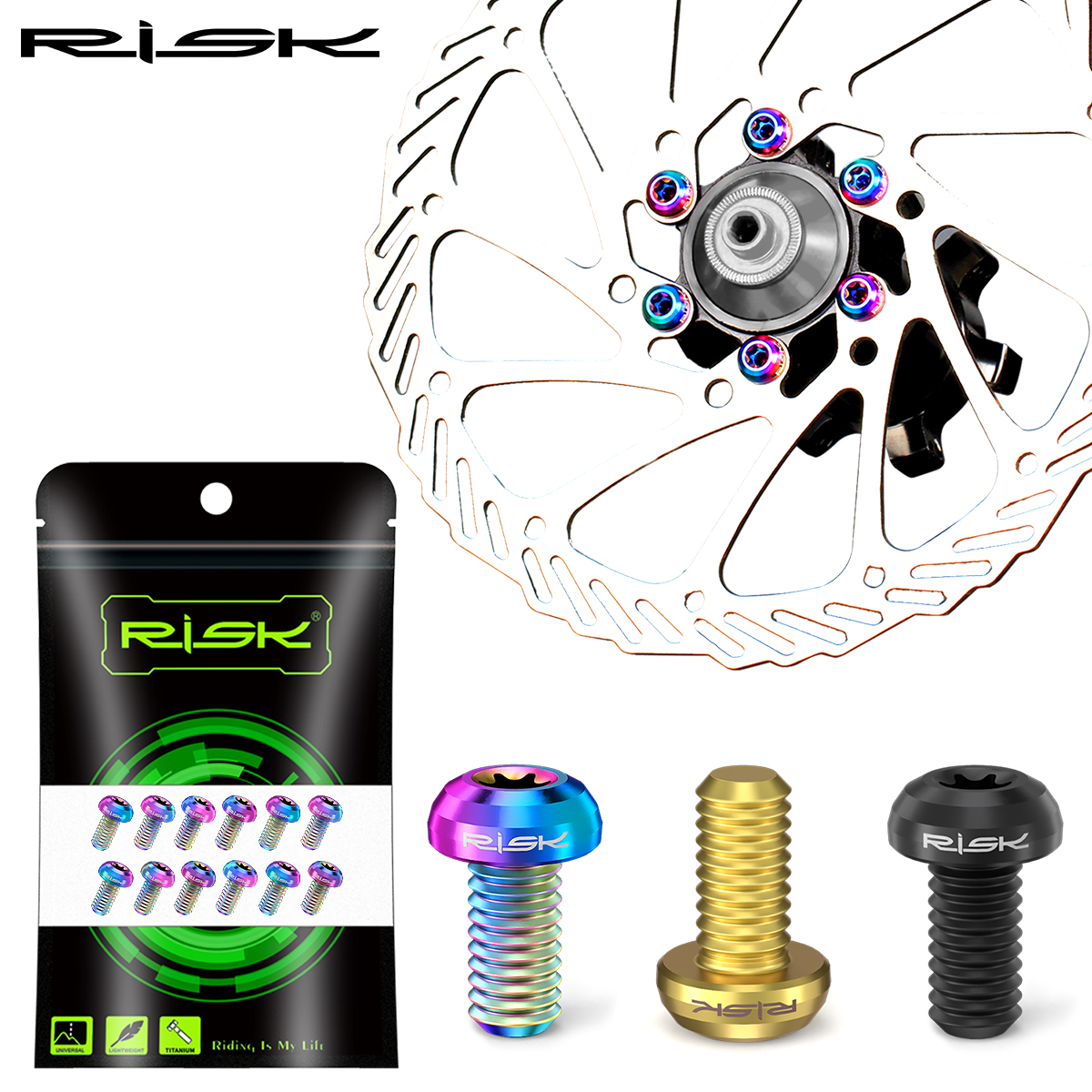 risk钛合金t25梅花固定碟片