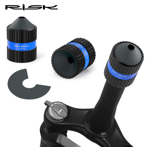 RISK自行车前叉圆管打磨工具碳纤维头管去毛刺锉刀砂轮修边倒角器