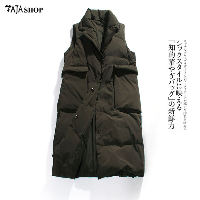 温暖被子款 气质立领 休闲大口袋 宽松直筒显瘦中长款羽绒马甲 冬,女装/女士精品,马夹,淘宝优惠券,粉丝福利购,淘宝优惠卷