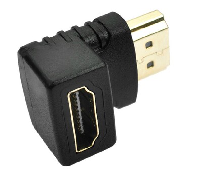 HDMI转接头公转母 弯头直角90度 公对母  高清转接器