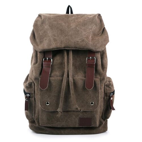 men washed canvas backpack leisure travel bags man bag