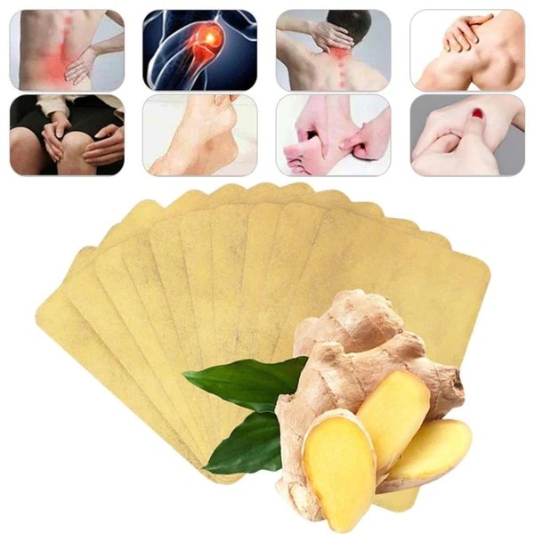 50pcs/Lot Ginger Neck Back Pain Plaster Patch Body Warmer