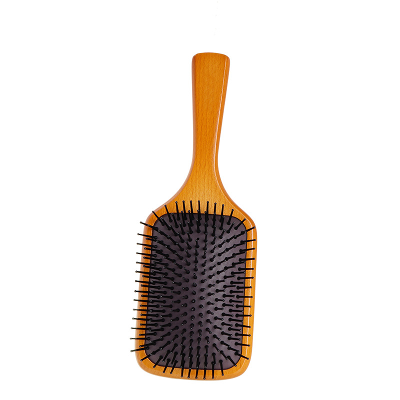 Hair Brush Massage wooden Comb Curly Salon Hairdressing Tool