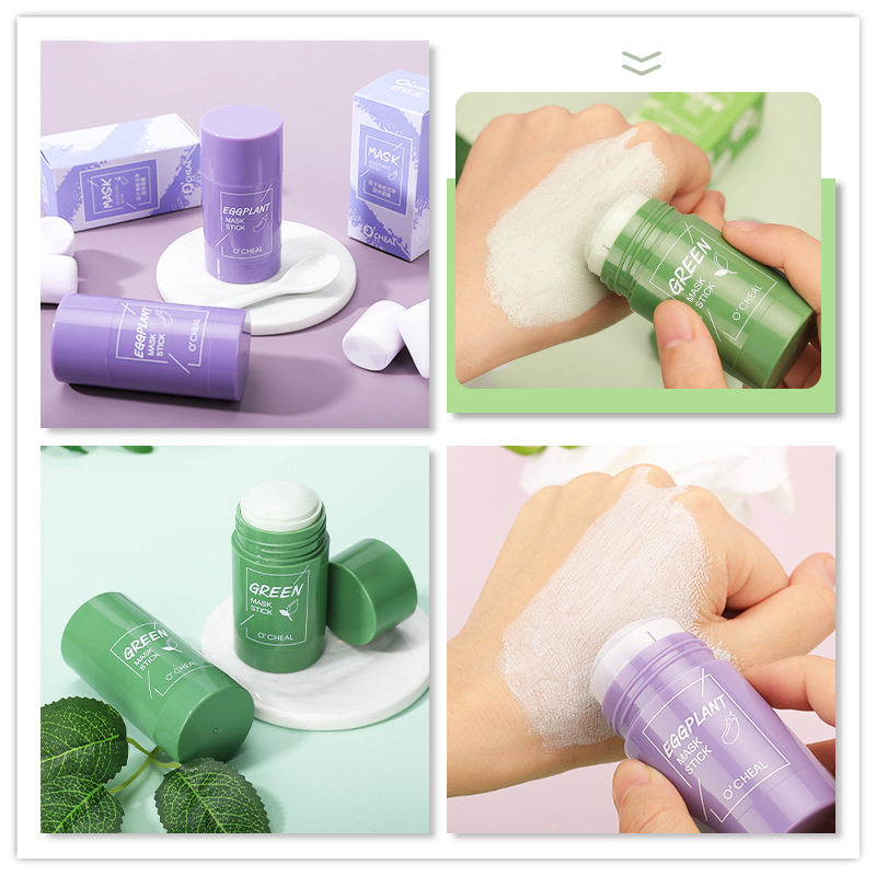 Green Tea Cleansing Solid Mask Oil Control Skin Care Face