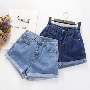 High Waist Denim Shorts For Women Vintage Sexy Shorts Jeans