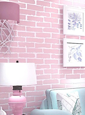 3d girl pink self-adhesive wallpaper bedroom living room env