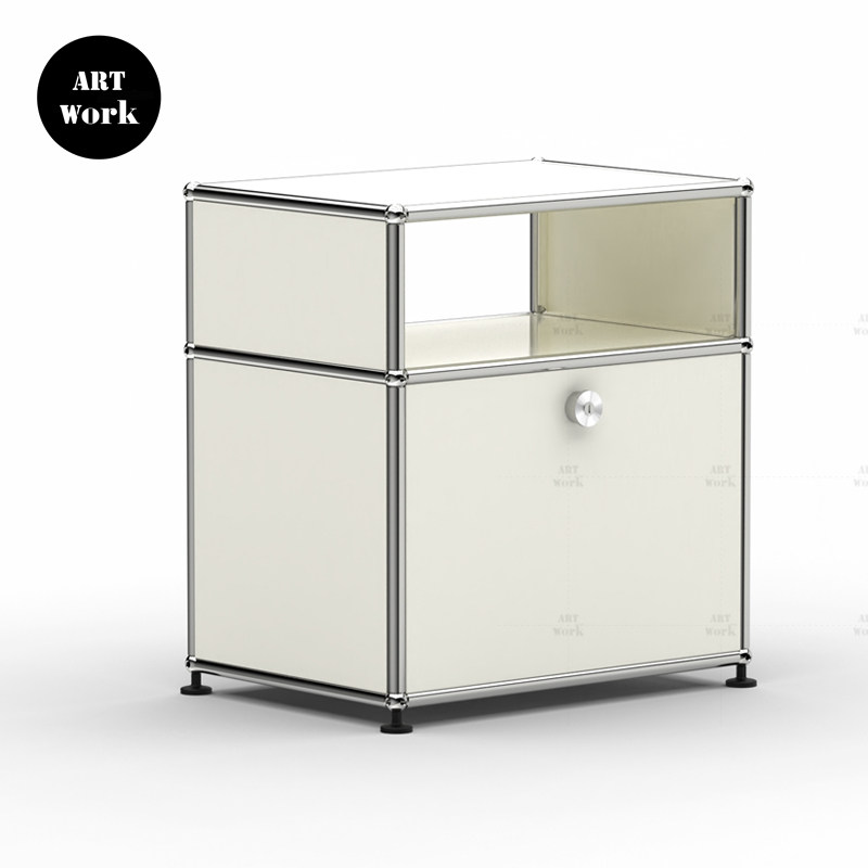 USM收纳柜床头柜中古模块组合ins网红款储物边柜多功能卧室收纳柜