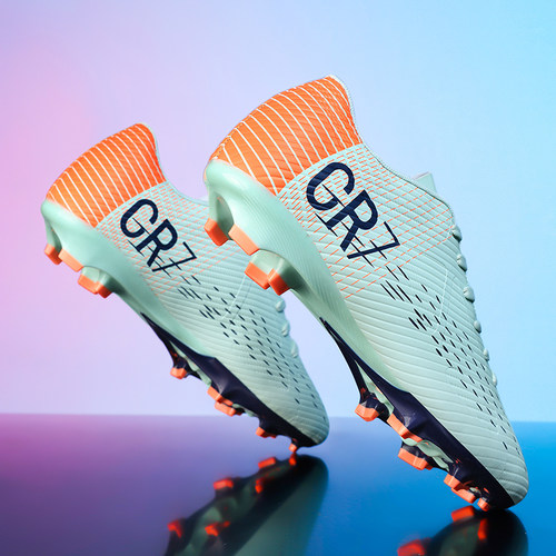 C罗cr7低帮足球鞋小学生TF碎钉