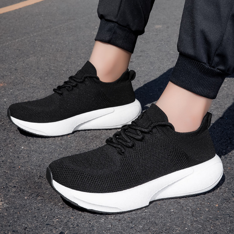 男鞋春季2026新款运动鞋黑色飞织网面透气百搭鞋子男士休闲鞋秋款,运动鞋new,跑步鞋,淘宝优惠券,粉丝福利购,淘宝优惠卷