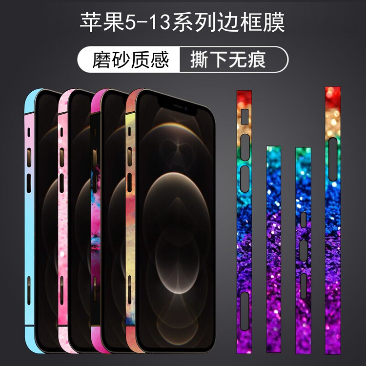iphone15promax豹纹迷彩侧边框膜