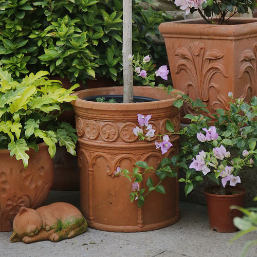 粗陶欧式大花盆网红款